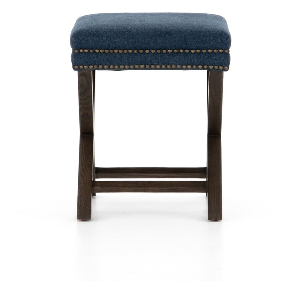 Eylse Swivel Ottoman in Indigo - HER Home Design Boutique